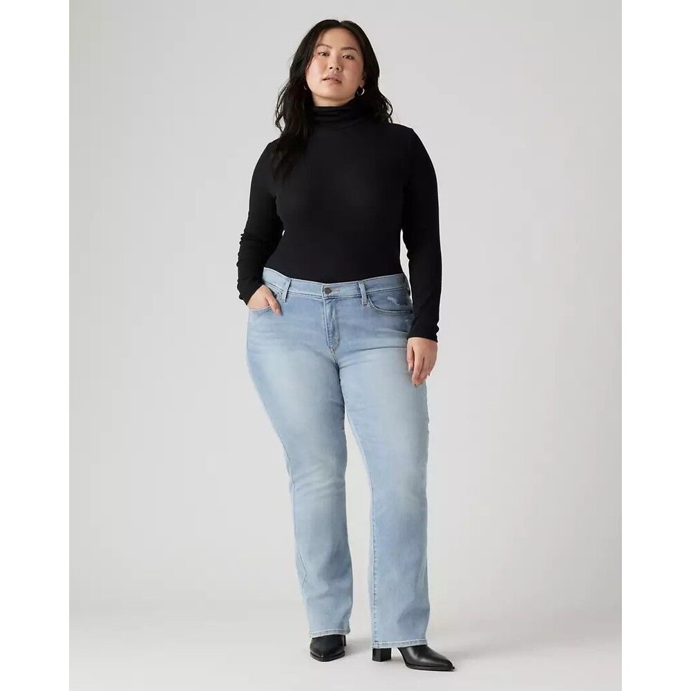 New Levi's Women's Vintage Classic Bootcut Jeans Mid Rise Relaxed Size 24W Light